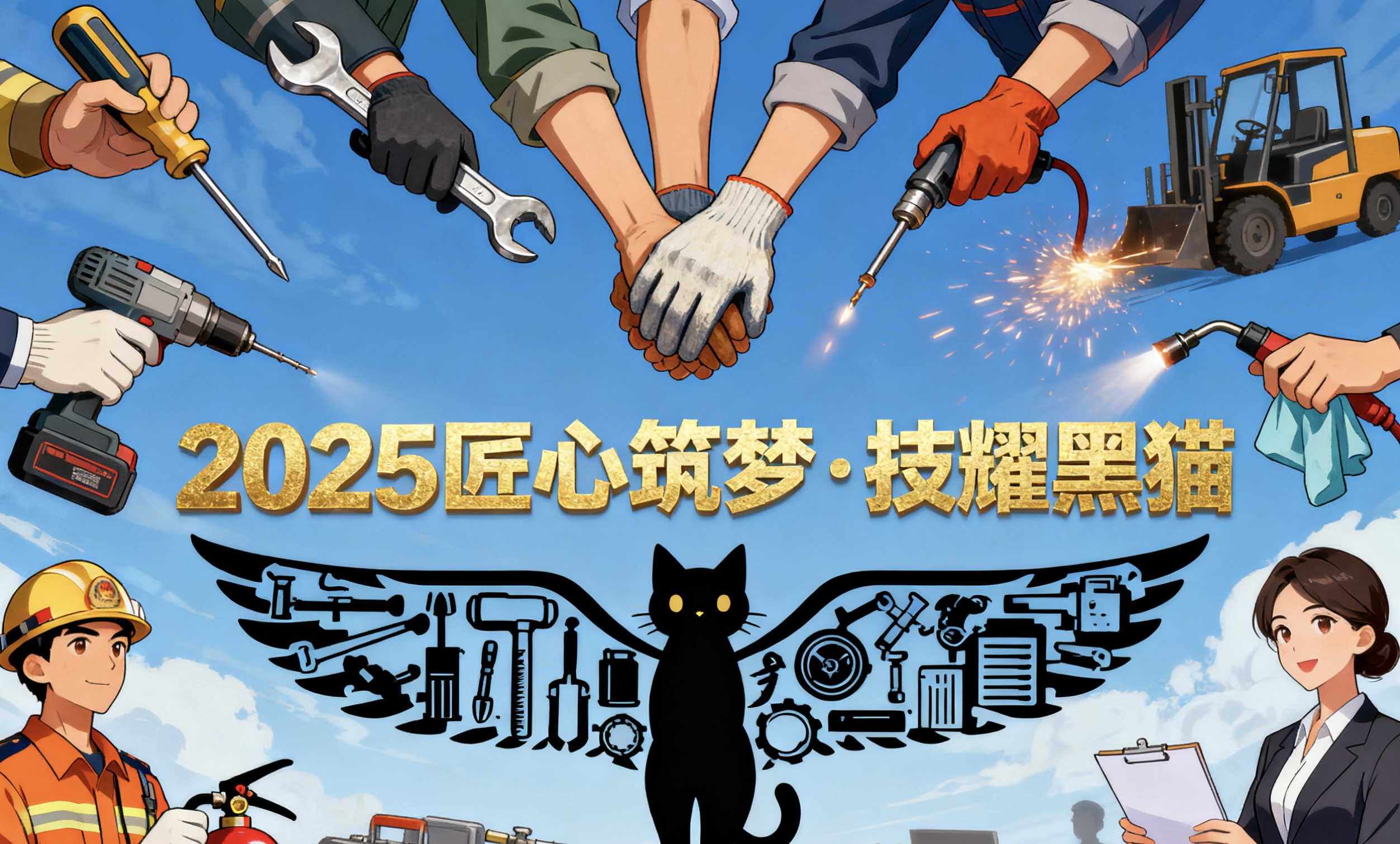 毫厘之間決高下，匠心鑄就“鋼鐵芭蕾”｜首屆“黑貓工匠”叉車技術(shù)比武實(shí)操賽精彩落幕